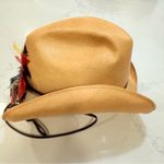 Vintage Beaver Hats Colorful Feathered Cowboy Hat 6 7/8 Photo 3