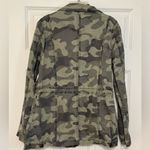 Ashley by 26 International Green Camo Cargo Roll-tab Sleeve Zip Up Jacket Medium Photo 1