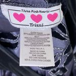 Trixxi Blue & Black Floral Tie Waist Bubble Hem Halter Neck Formal Dress Size L Photo 4