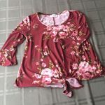 Threads Studio Floral bell sleeved top Photo 0