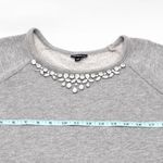 Torrid  Heather Grey Jewel Rhinestone Embellished Crewneck Sweatshirt Size 1X Photo 12