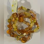 NWT Esmor Amber and Yellow Beaded Bracelet Set Orange Photo 1