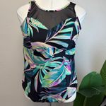 Torrid Tropical Wireless Mesh High Neck One Piece Swimsuit - Size 22/24 (3) Photo 2