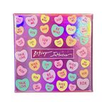 Betsey Johnson Heart Drop Rhinestone Earrings Red Gold Tone Photo 3