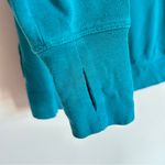 Sweaty Betty  Longline Split Side Crewneck Teal Sweatshirt Size Medium Women’s Photo 2