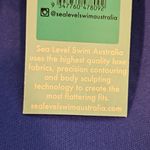 💕SEA LEVEL💕 Eco Essentials Keyhole Halter One Piece Swimsuit Cobalt Blue 6 NWT Photo 13