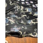 Rebecca Taylor  Paisley Printed Jumpsuit in Black 12 Womens Floral Dressy Outfit Photo 6