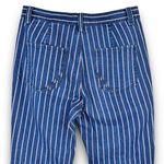 Current Air Cropped Mid Rise Bootcut Jeans Blue Red White Stripes Lightweight XS Photo 4