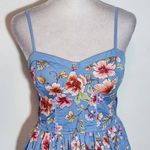 Band of Gypsies  Pink and Blue Floral Mini Dress Size Small Wedding Guest Dress Photo 2