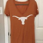 PINK - Victoria's Secret PINK Victoria’s Secret University of Texas Longhorn V-Neck Short Sleeve T-Shirt Photo 0