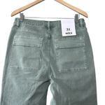 Mica Denim Women's 31 Sap Green Cargo Utility Cropped Straight Pants Stretch Photo 7