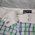 Adidas  Golf Shorts Women's Size 10‎ Plaid Stretch Pockets Flat Front Performance Photo 2