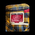 Superdry  Yellow Plaid Lumberjack Shirt - Medium Mens Slim Fit Photo 6