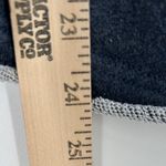 Natural Life Blue Aztec Trim Sweatshirt Womens S/M CrewNeck Long Sleeve Raw Edge Photo 6