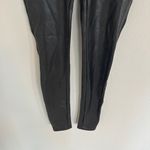 Spanx  Black Faux Leather Leggings Size Small  Photo 2