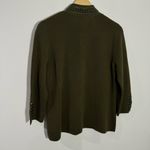 Military Embellished Cardigan Jacket Olive Green Size Medium‎ Chico's 1 Photo 3