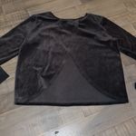 Victoria's Secret Victoria Secret Velour Sweatshirt Black Logo Heart Long Sleeve Top Womens M Photo 3