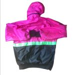 VTG 90’s Colorblock Over Sized Wind Breaker Jacket L Y2K Pink Black Lightweight Size L Photo 2