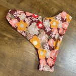 ZARA NWT Floral Print Bikini Bottoms Sz Large Cheeky High Rise Photo 7