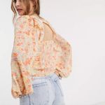 Free People mabel printed ruched blouse Photo 1