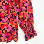Derek Lam  10 Crosby Aria Floral Printed Blouse Top Size 4 Tassel Tie Photo 2