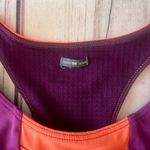 Oiselle  Pockito Purple & Orange Colorblock Pocket Sports Bra Photo 2