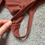 Babaton  Original Contour Squareneck Long Sleeve Bodysuit in Chocolate Opal Sz M Photo 5