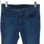 Ann Taylor  Womens Slim Jeans Modern Fit Medium‎ Wash Stretch Denim Blue Size 6P Photo 2