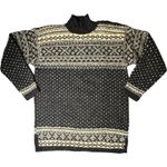 Ralph Lauren Country Black Cream Sweater Women Large Hand Knit Wool Silk Vintage Photo 14