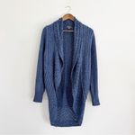 Eddie Bauer  Open Cardigan Sweater Round Bottom Shawl Collar Multi Knit Size XL Photo 2