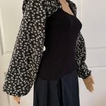 Anthropologie By Woven Ruffle-Sleeve Sweater Photo 9