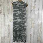 Universal Threads Universal Thread Shirt Dress Womens XS Green Camo Cotton Sleeveless Side Slit Photo 3