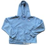 Champion Vintage  Reverse Weave Light Blue Size Large V Neck Hoodie Photo 0