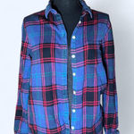 G.H. Bass & Co. blue and red plaid button Photo 0