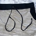 LA Made New Striped Ribbed Knit High-Low Hem Skirt Oatmeal Black Size XS Photo 10