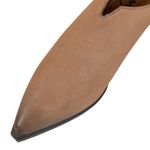 Free People Like New Leather Margarita Heeled Mules Sand Dollar Size 8 Photo 4