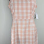 BP NWT | . Square Neck Strappy Coral & White Gingham Dress Photo 0