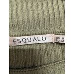 Esqualo Cotton Blend Lace Turtleneck Olive Green Sweater Size Medium Womens Photo 4