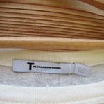 NWT Alexander Wang Cream Silk Blend Slub Knit T Shirt Dress White Photo 7