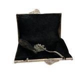 None Vintage Peacock Flower Engraved Brass Pillow Purse Chain Strap 7" x 4.5" Photo 13