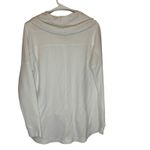 Lucky Brand Women's Size Large White Cowl Neck Waffle Knit Sweater Photo 5