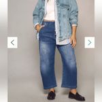 Pilcro The Arni Mid-Rise Button Front Barrel Pant Medium Wash Size 16 Photo 1