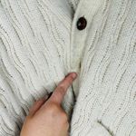 Towncraft Vintage 80s Acrylic Slouchy Cabled Oversized Cardigan Grande Size XL Photo 6