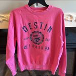 Comfy Sweatshirt Beach Florida Cotton Destin Pink Pullover Womens Medium Photo 3