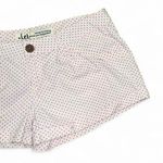 2010s low rise micro mini baby pink and brown polka dot shorts Size undefined Photo 0