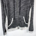 Cato Plus Size 18W 20W Jacket Gray Knit Hooded Pockets Raw Full Zip 1463 Photo 3