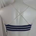 Ralph Lauren Polo by Navy & White Striped Swim Tie Front Bikini Top Size: XS Photo 1