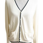 Ralph Lauren Polo Sport Nautical Preppy Cardigan Cream With Navy Piping Large Photo 0