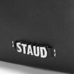 STAUD Acute Asymmetric Small Crossbody Leather Bag Black Photo 3