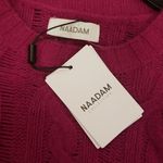💕NAADAM💕 Cable Knit Cashmere Sweater ~ Berry Large L NWT Photo 11